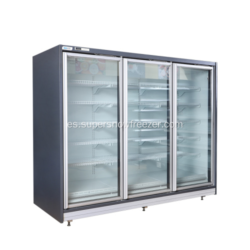 Cubierta múltiple de la puerta múltiple de la puerta vertical remota refrigerador refrigerador